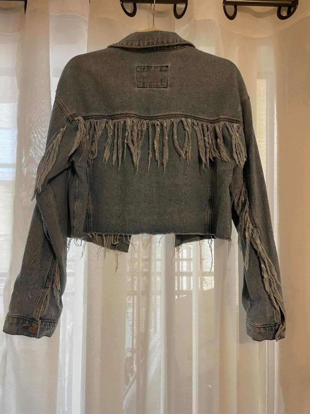 Forever 21 - Fringe Cropped Jean Jacket